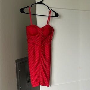 Iris Vibrant Red Mini Dress